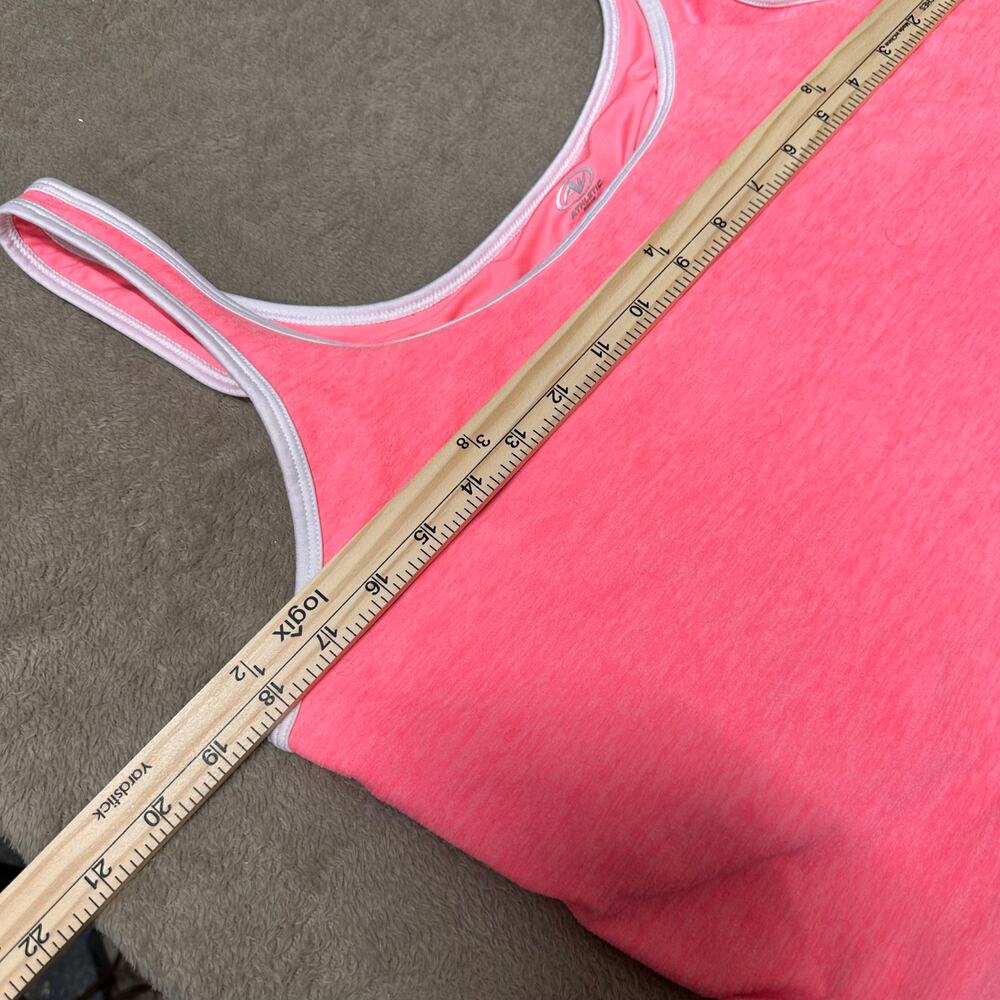 Athletic Works Neon Pink Sports Bra Crop Top XXL Activewear - Picture 6 of 7